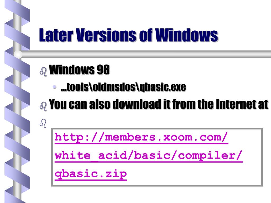 Free download qbasic exe file